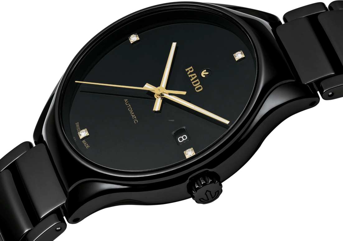 Rado,True Round 40mm,40mm,Ceramic,Black,Automatic,80hours,In-house Caliber,R27056712