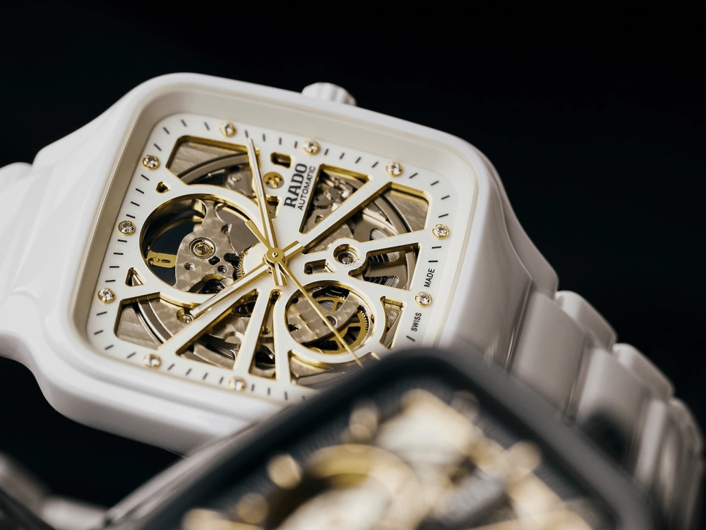 Rado,True Square 38mm,38mm,Ceramic,White,Skeleton,Automatic,80hours,In-house Caliber,R27073702