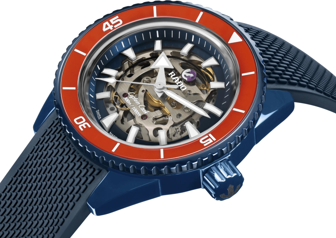 Rado,Captain Cook 43mm,43mm,Ceramic,Transparent,Automatic,Anti-magnetic,80hours,R32152209