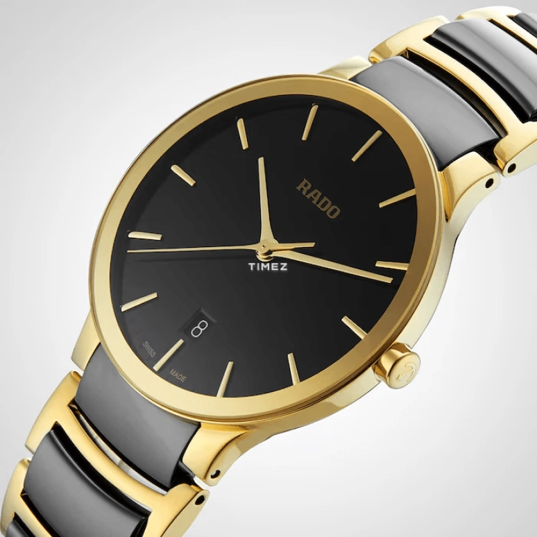 Rado,Centrix 38mm,38mm,Stainless Steel,Black,Quartz,Day,In-house Caliber,R30527172