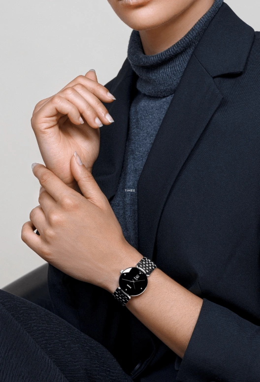 Rado,Florence 30mm,30mm,Stainless Steel,Black,Quartz,Day,In-house Caliber,R48913713