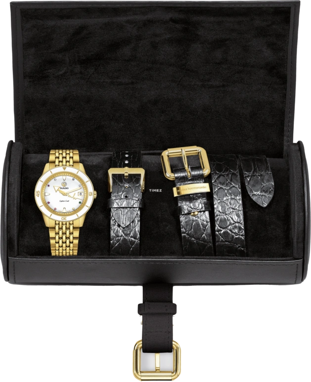 Rado,Captain Cook 37mm,37mm,Ceramic,Stainless Steel,White,Automatic,Day,80hours,R32117708
