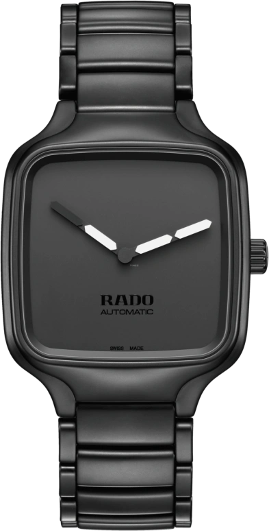 Rado,True Square 38x44.20mm,38x44.20mm,Ceramic,Black,Automatic,80hours,In-house Caliber,R27075152
