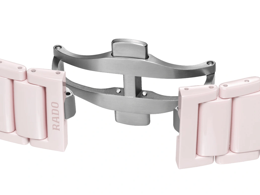 Rado,True Square 38mm,38mm,Ceramic,Pink,Automatic,In-house Caliber,Sapphire,R27123012