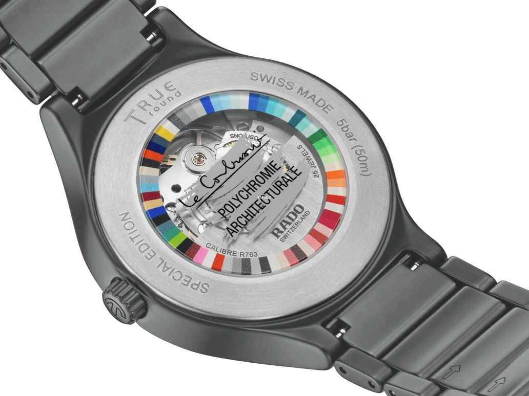 Rado,True Round 40mm,40mm,Ceramic,Grey,Automatic,In-house Caliber,Sapphire,Crystal Glass,R27048162