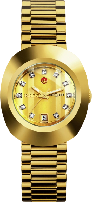 Rado,The Original 27.30mm,27.30mm,Stainless Steel,Gold,Automatic,Day,44hours,R12416633