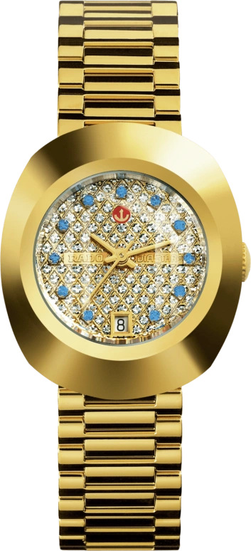 Rado,The Original 27.30mm,27.30mm,Stainless Steel,Gold,Automatic,Day,44hours,R12416393