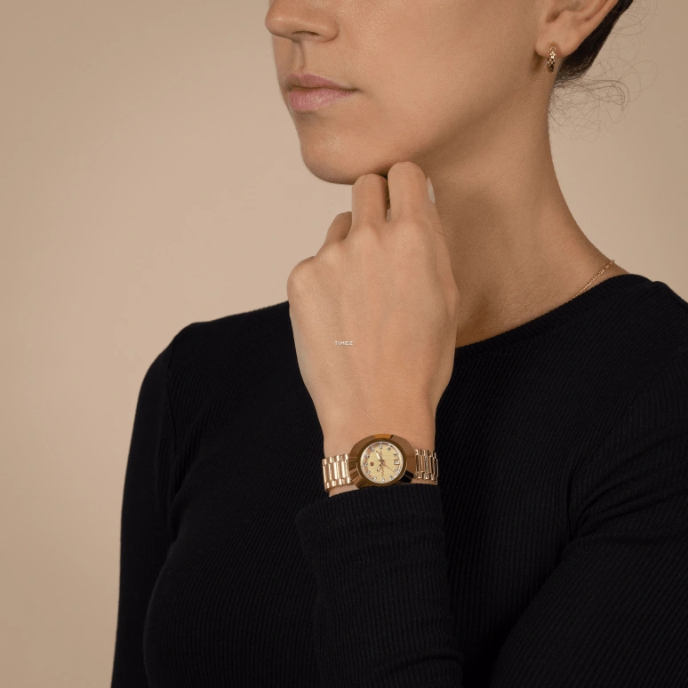 Rado,The Original 27.30mm,27.30mm,Stainless Steel,Gold,Automatic,Day,44hours,R12416633
