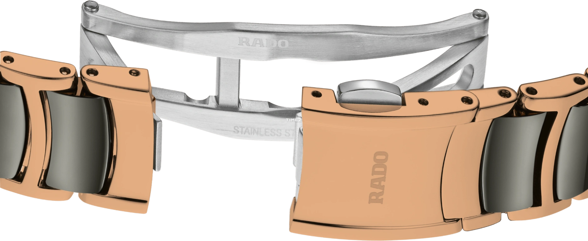 Rado,Centrix 30.50mm,30.50mm,Stainless Steel,White,Silver,Quartz,Day,In-house Caliber,R30024012