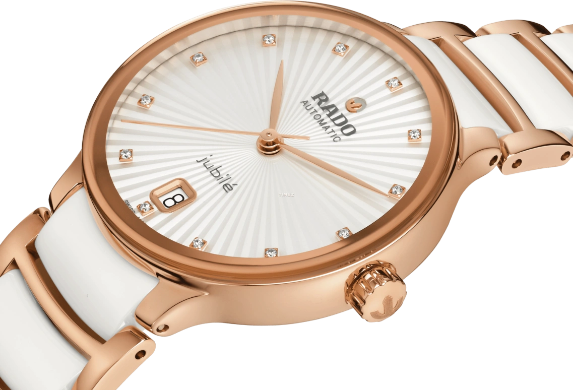 Rado,Centrix 35mm,35mm,Stainless Steel,Silver,Automatic,Day,In-house Caliber,R30037744