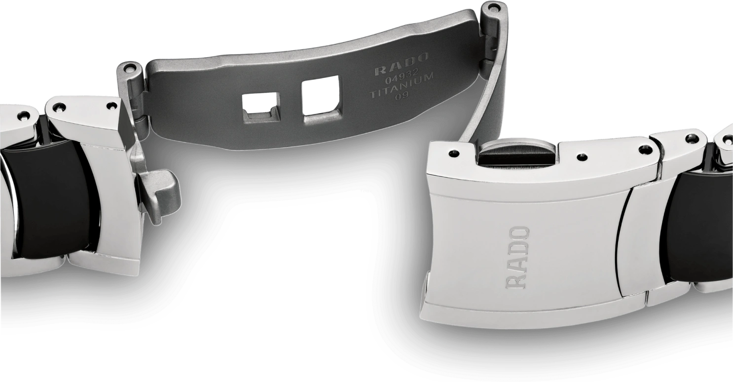 Rado,Centrix 28mm,28mm,Stainless Steel,Black,Quartz,Day,In-house Caliber,R30935712