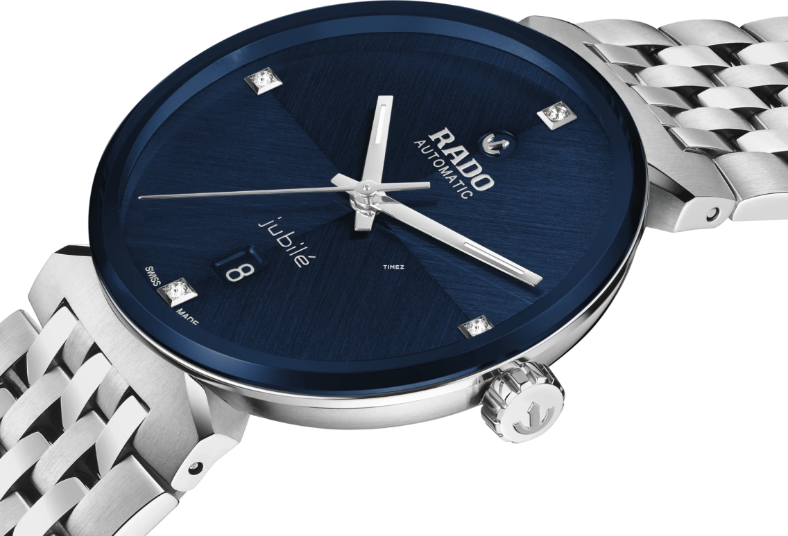 Rado,Florence 39mm,39mm,Stainless Steel,Blue,Automatic,Day,Anti-magnetic,R48903733