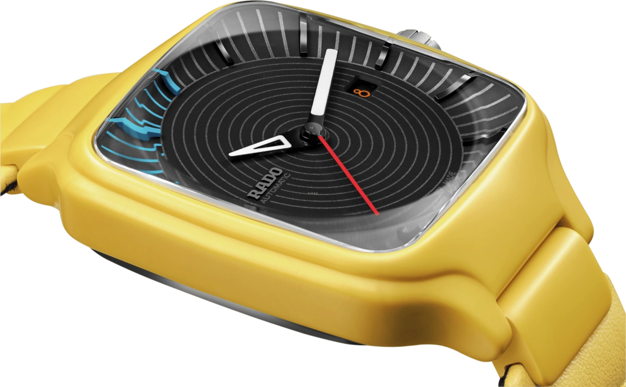 Rado,True Square 38mm,38mm,Ceramic,Black,Blue,Automatic,Day,80hours,R27074155