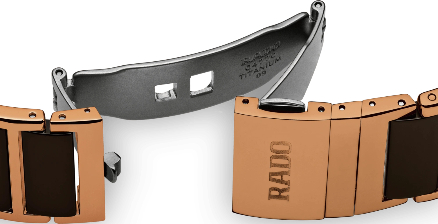 Rado,Integral 31x41.10mm,31x41.10mm,Stainless Steel,Ceramic,Black,Quartz,Day,In-house Caliber,R20219712