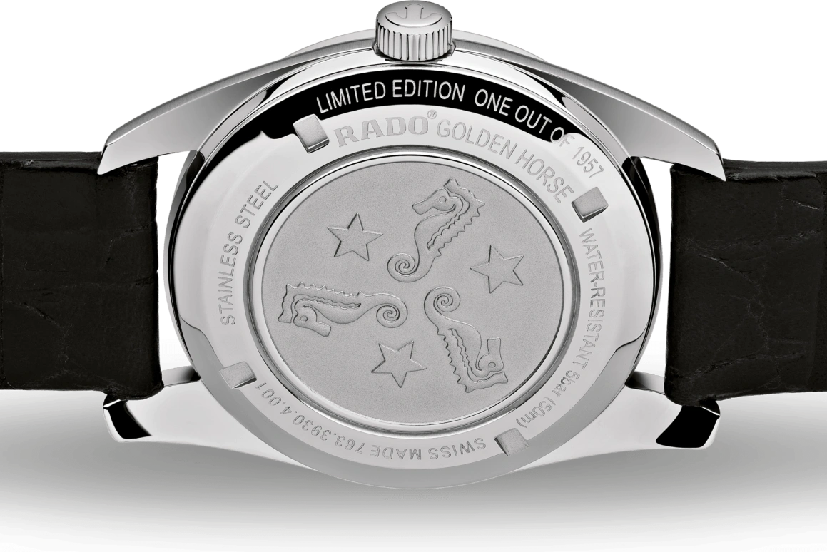 Rado,Tradition 36.50mm,36.50mm,Stainless Steel,Red,Black,Automatic,Day,In-house Caliber,R33930355