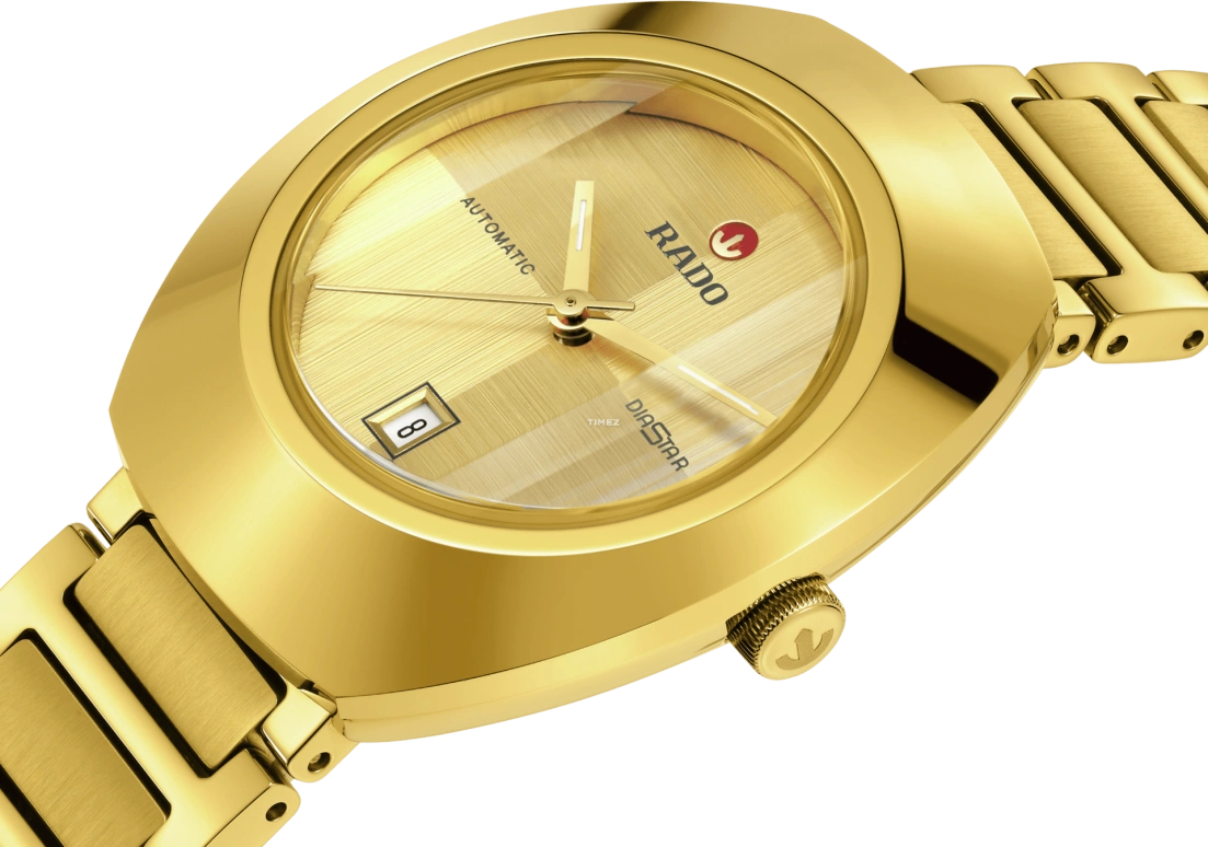 Rado,DiaStar Original 30mm,30mm,Stainless Steel,Gold,Automatic,Day,48hours,R12171253