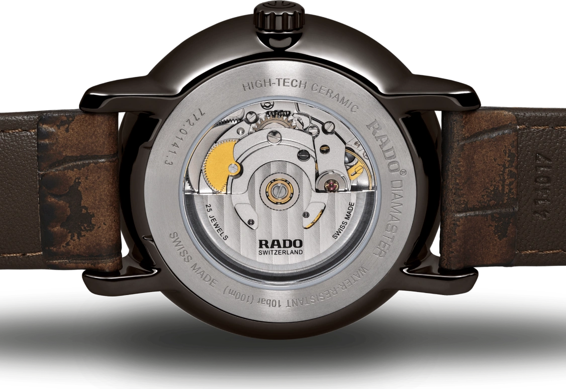 Rado,DiaMaster 43mm,43mm,Ceramic,Silver,Automatic,80hours,Sapphire,R14140026