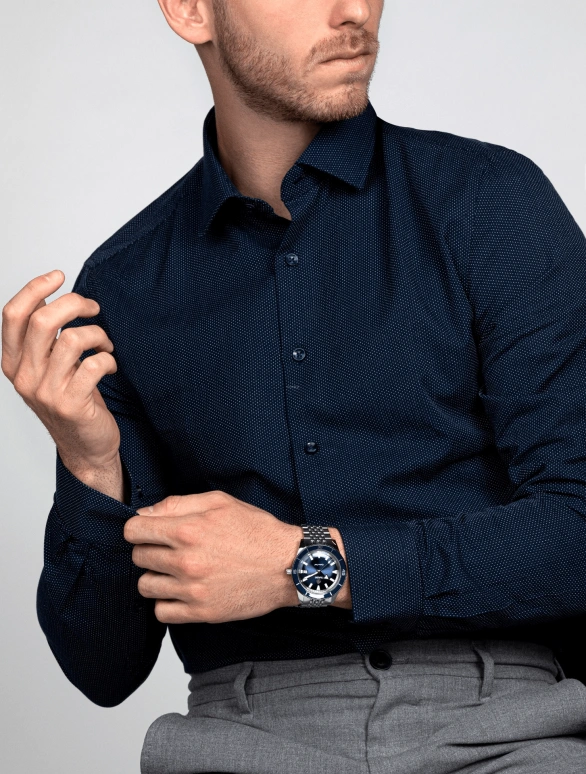 Rado,Captain Cook 42mm,42mm,Ceramic,Stainless Steel,Blue,Automatic,Date,Anti-magnetic,R32505203
