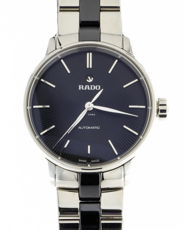 Rado,Coupole 32mm,32mm,Stainless Steel,Black,Automatic,38hours,Sapphire,Crystal Glass,R22862152