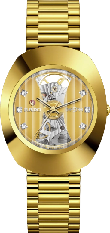 Rado,DiaStar Original 35mm,35mm,Stainless Steel,Yellow,Automatic,In-house Caliber,Sapphire,Crystal Glass,R12064263