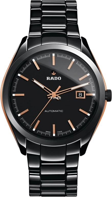 Rado,HyperChrome 42mm,42mm,Stainless Steel,Ceramic,Black,Automatic,Day,Sapphire,Crystal Glass,R32291152