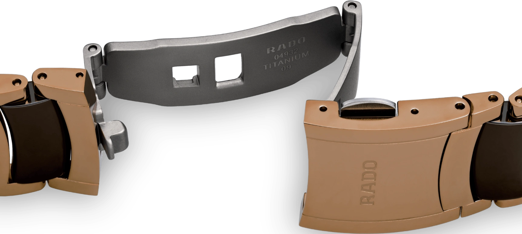 Rado,Centrix 28mm,28mm,Stainless Steel,Coffee,Brown,Quartz,Day,In-house Caliber,R30555724