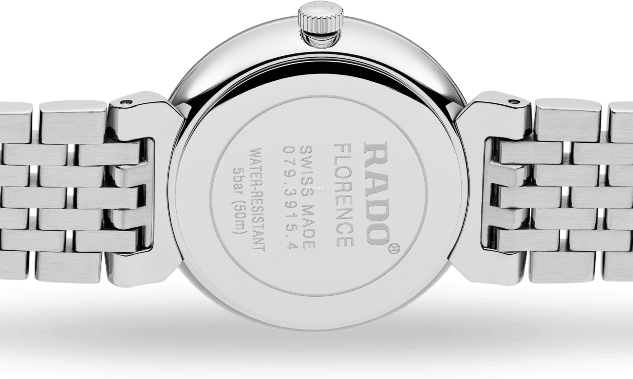 Rado,Florence 30mm,30mm,Stainless Steel,Black,Quartz,Day,In-house Caliber,R48913713
