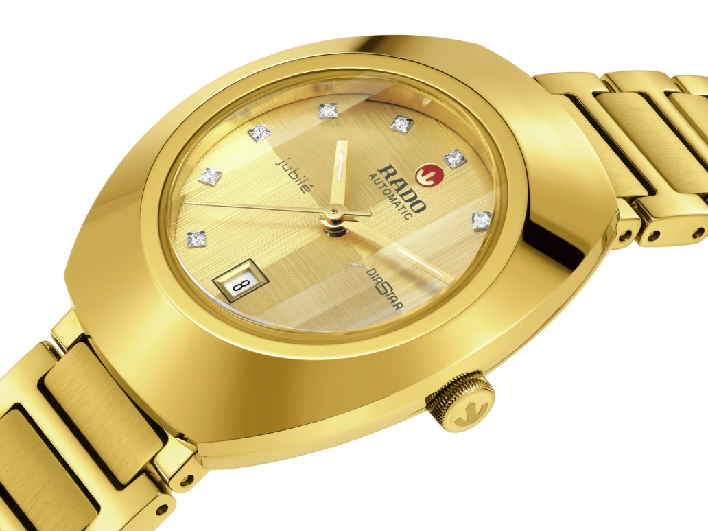 Rado,DiaStar Original 30mm,30mm,Stainless Steel,Gold,Automatic,Day,48hours,R12171713