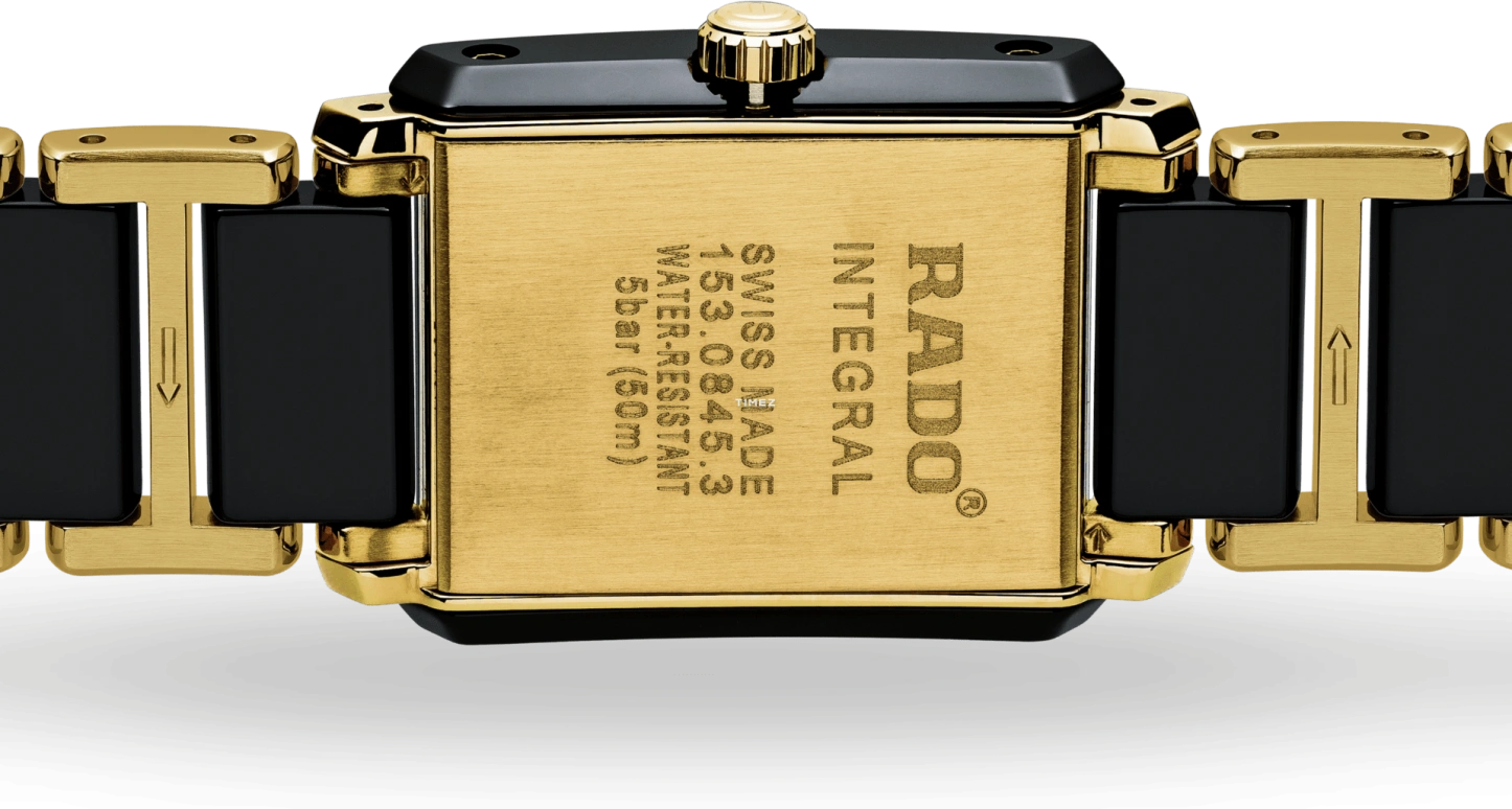 Rado,Integral 22.70x33.10mm,22.70x33.10mm,Ceramic,Stainless Steel,Black,Quartz,In-house Caliber,Sapphire,Crystal Glass,R20845162