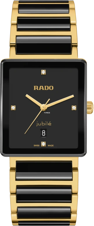 Rado,Integral 31.50mm,31.50mm,Stainless Steel,Black,Quartz,Day,In-house Caliber,R20256712