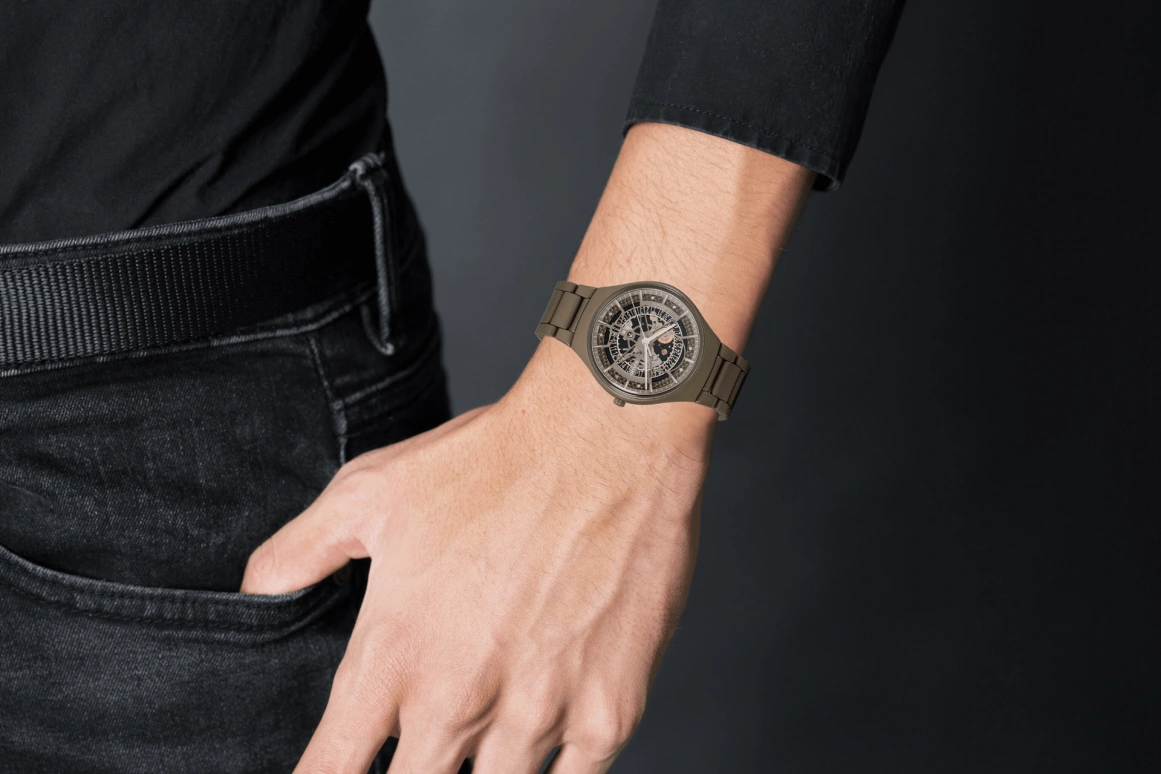 Rado,True Thinline 40mm,40mm,Ceramic,Green,Skeleton,Automatic,Day,64hours,R27112312