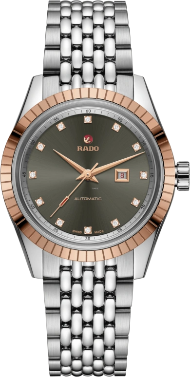 Rado,Tradition 35mm,35mm,Stainless Steel,Grey,Automatic,Day,38hours,R33102703
