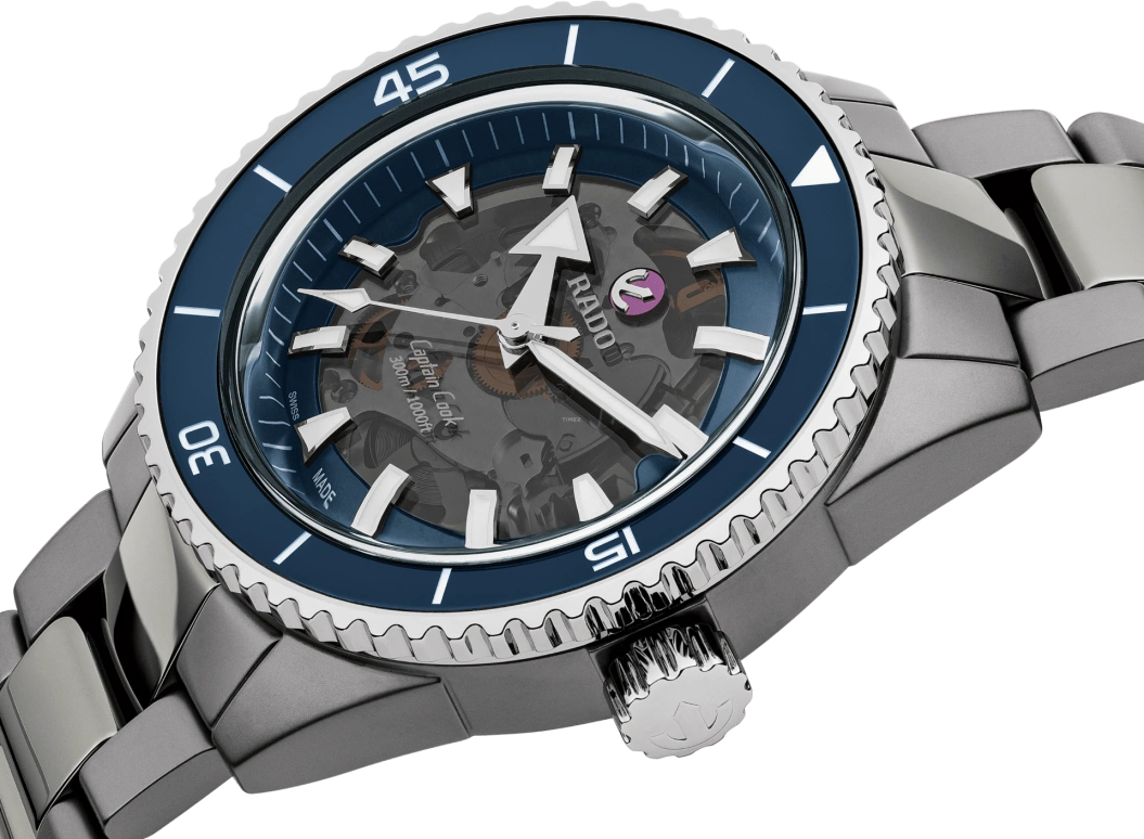 Rado,Captain Cook 43mm,43mm,Ceramic,Transparent,Automatic,80hours,In-house Caliber,R32128202