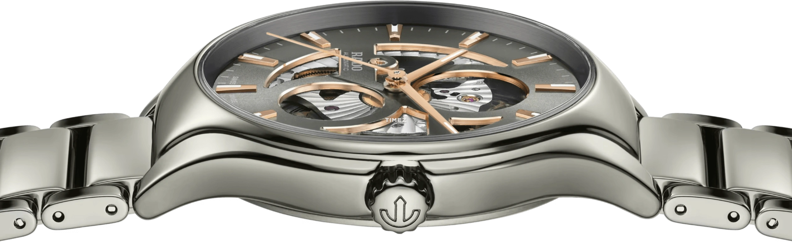 Rado,True Round 40mm,40mm,Ceramic,Grey,Automatic,80hours,In-house Caliber,R27108112