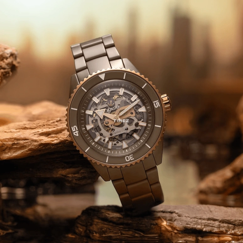 Rado,Captain Cook 43mm,43mm,Ceramic,Transparent,Automatic,Anti-magnetic,80hours,R32150162