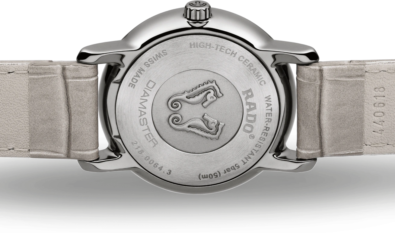 Rado,DiaMaster 33mm,33mm,Ceramic,Grey,Quartz,Day,In-house Caliber,R14064715