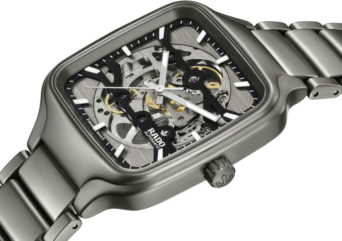 Rado,True Square 38mm,38mm,Ceramic,Grey,Automatic,80hours,In-house Caliber,R27196152