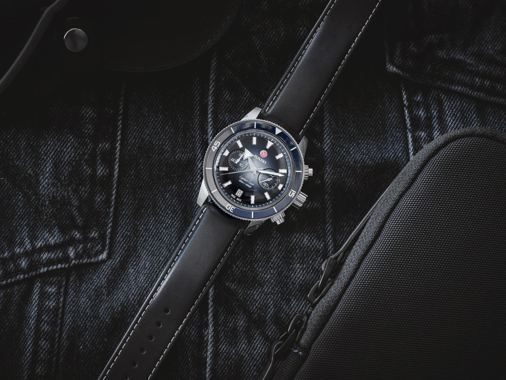 Rado,Captain Cook 43mm,43mm,Stainless Steel,Blue,Automatic,Chronograph,Day,R32145208