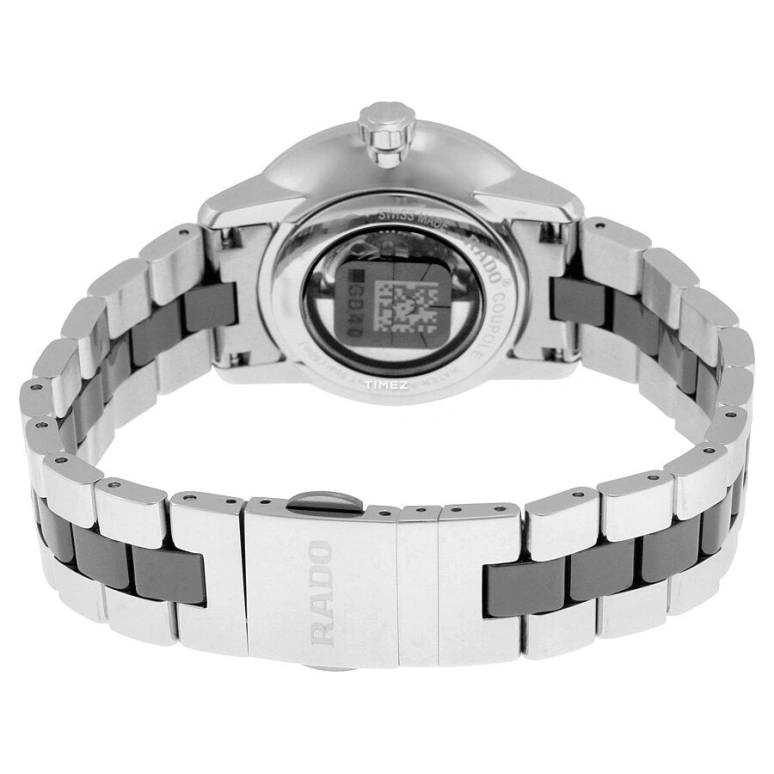 Rado,Coupole 32mm,32mm,Stainless Steel,Black,Automatic,38hours,Sapphire,Crystal Glass,R22862152