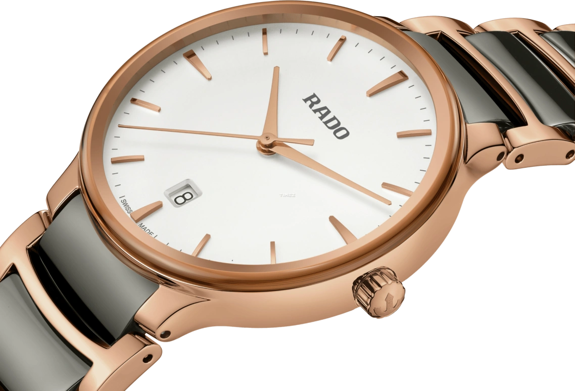 Rado,Centrix 39.50mm,39.50mm,Stainless Steel,Silver,Quartz,Day,Sapphire,Crystal Glass,R30023012