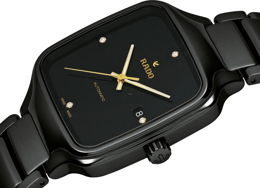 Rado,True Square 38x44.20mm,38x44.20mm,Ceramic,Black,Automatic,80hours,In-house Caliber,R27078722