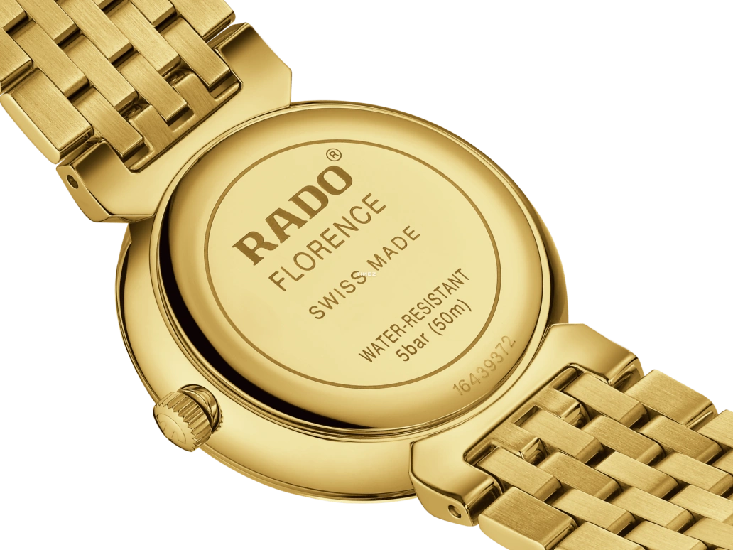 Rado,Florence 30mm,30mm,Stainless Steel,Gold,Quartz,Day,In-house Caliber,R48915903