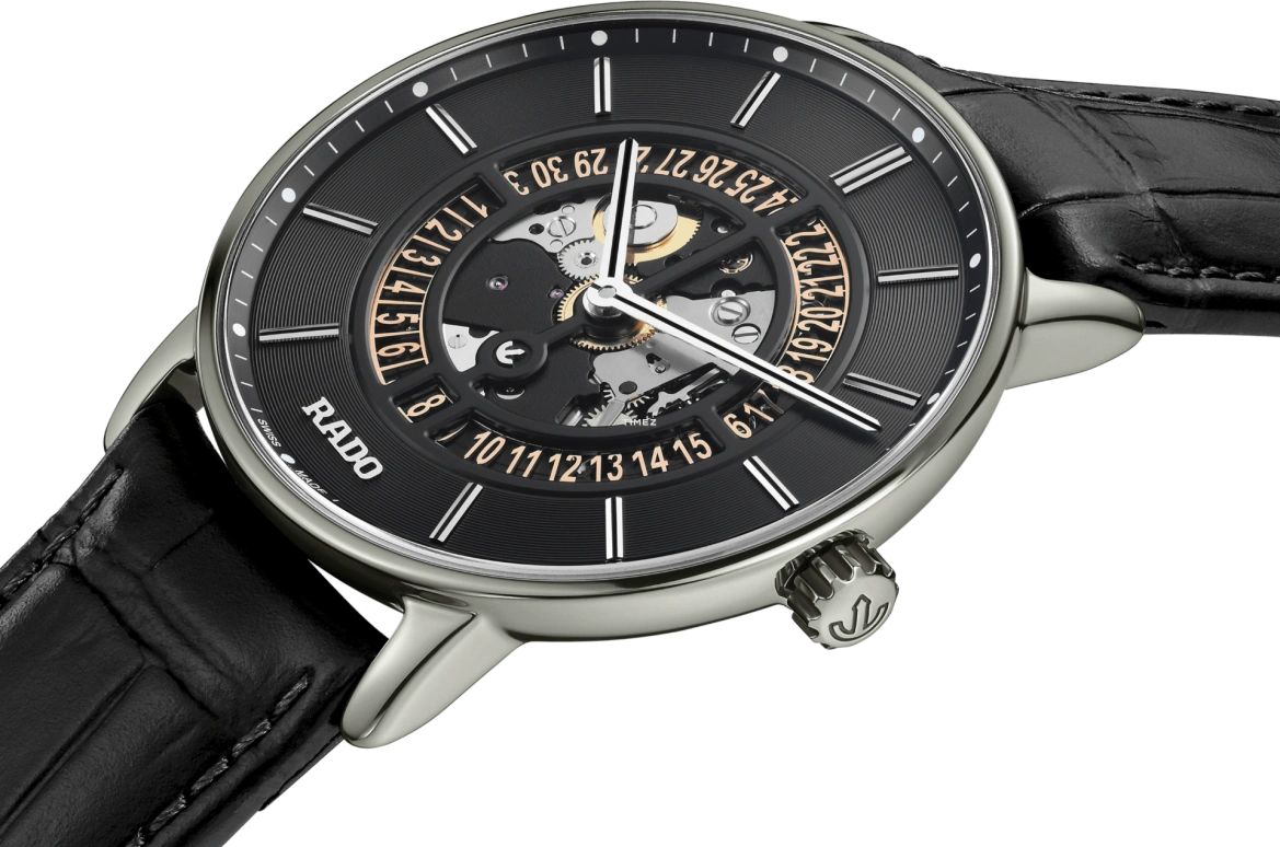 Rado,DiaMaster 41mm,41mm,Ceramos,Black,Automatic,Day,Sapphire,Crystal Glass,R14067176