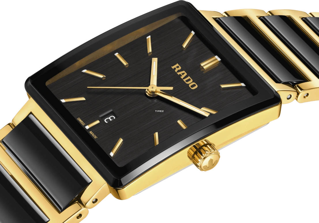 Rado,Integral 31.50mm,31.50mm,Stainless Steel,Black,Quartz,Day,In-house Caliber,R20256162