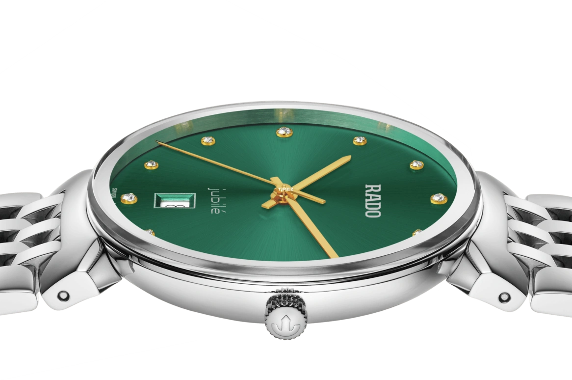 Rado,Florence 38mm,38mm,Stainless Steel,Green,Quartz,Day,In-house Caliber,R48912773
