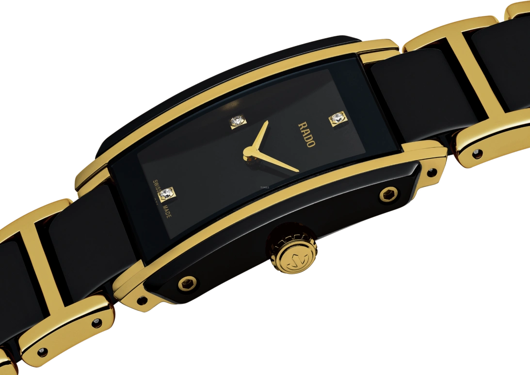 Rado,Integral 22.70x33.10mm,22.70x33.10mm,Stainless Steel,Ceramic,Black,Quartz,In-house Caliber,Sapphire,Crystal Glass,R20845712
