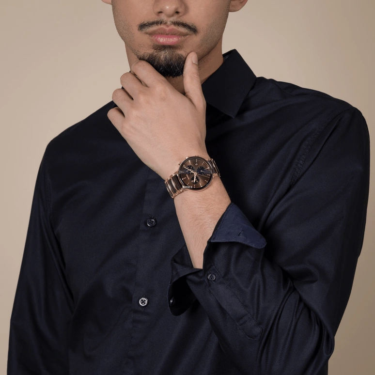 Rado,Centrix 41mm,41mm,Stainless Steel,Brown,Quartz,Chronograph,Day,Anti-magnetic,R30212302