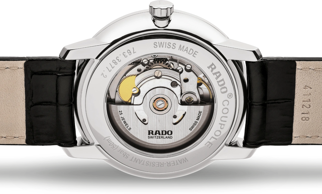 Rado,Coupole 41mm,41mm,Stainless Steel,White,Automatic,Day,80hours,R22876015
