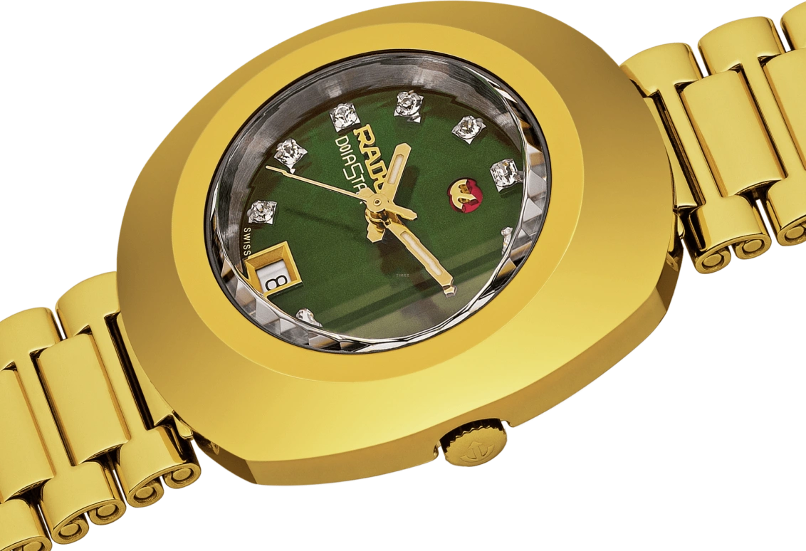 Rado,The Original 27.30mm,27.30mm,Stainless Steel,Green,Automatic,Day,38hours,R12416533