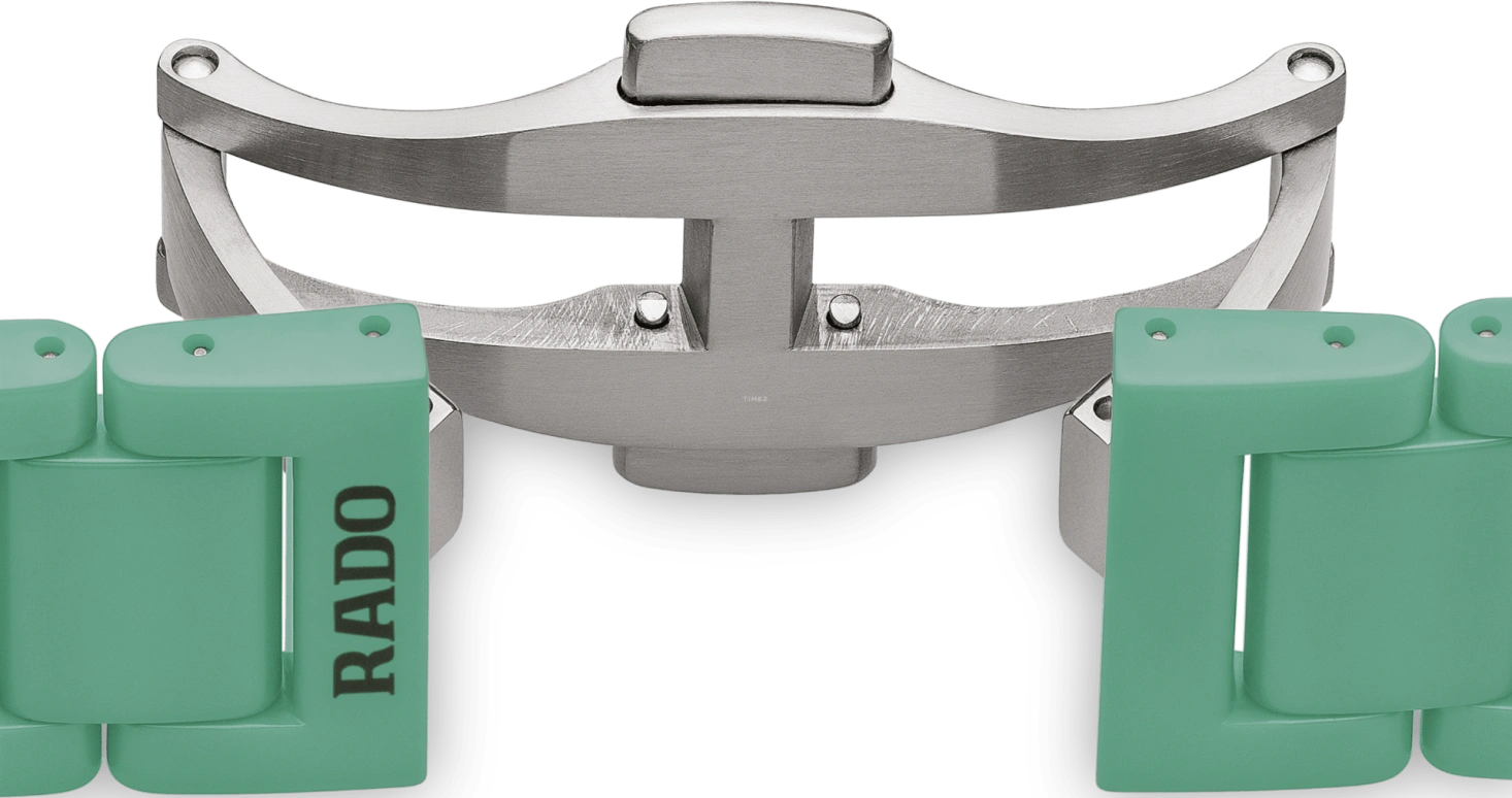 Rado,True Thinline 39mm,39mm,Ceramic,Green,Quartz,In-house Caliber,Sapphire,Crystal Glass,R27096662